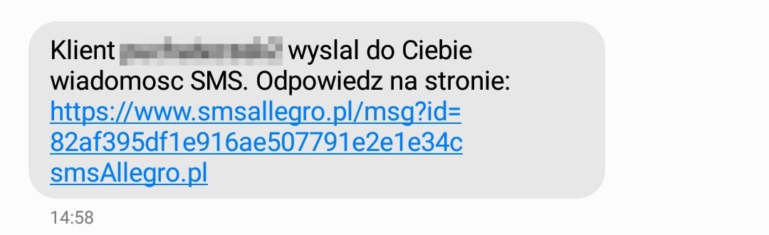 powiadomienie o odpowiedzi na wiadomość